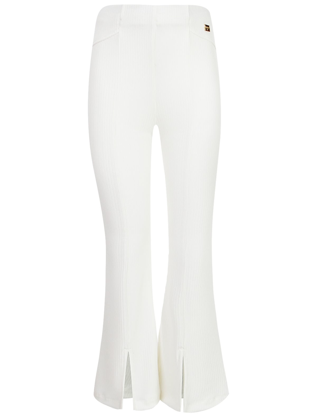 Белые брюки клеш