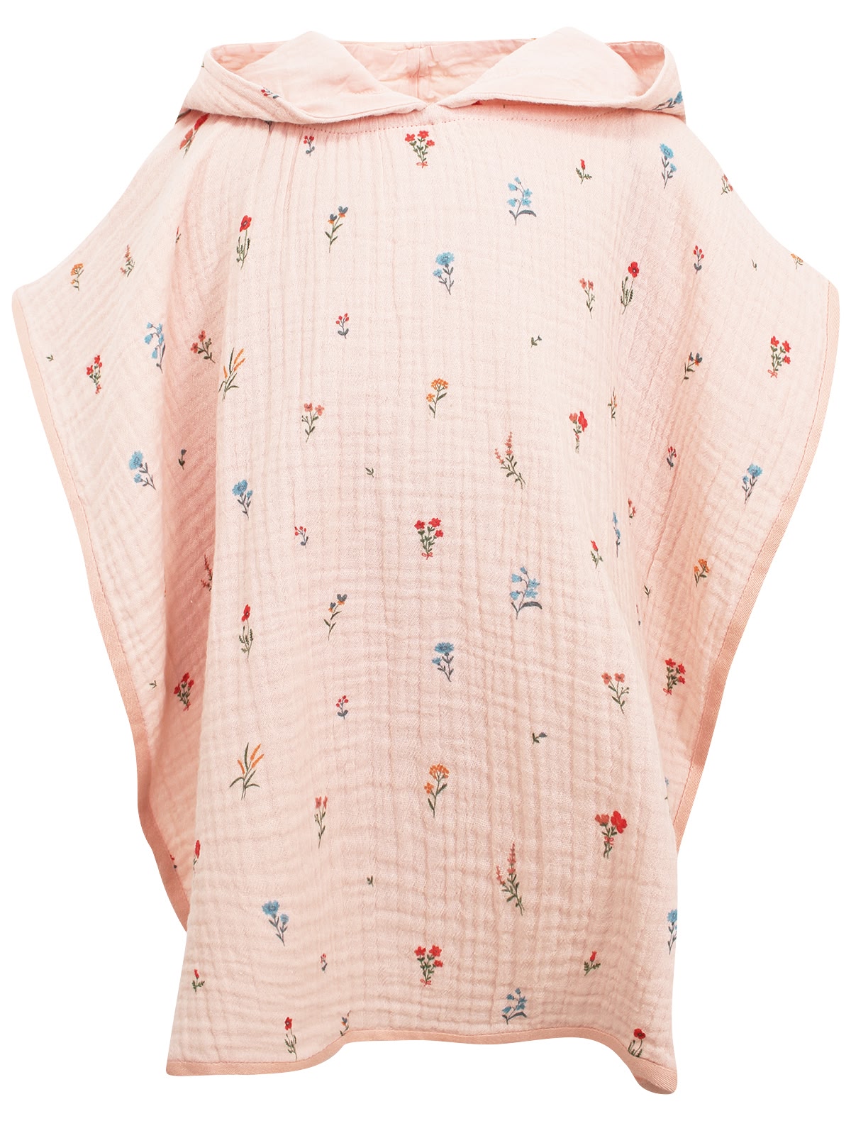 Розовое пончо