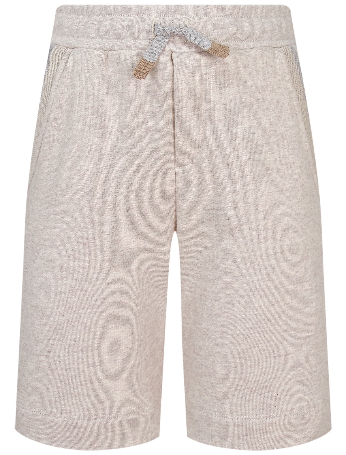 Шорты оттенка бежевый меланж