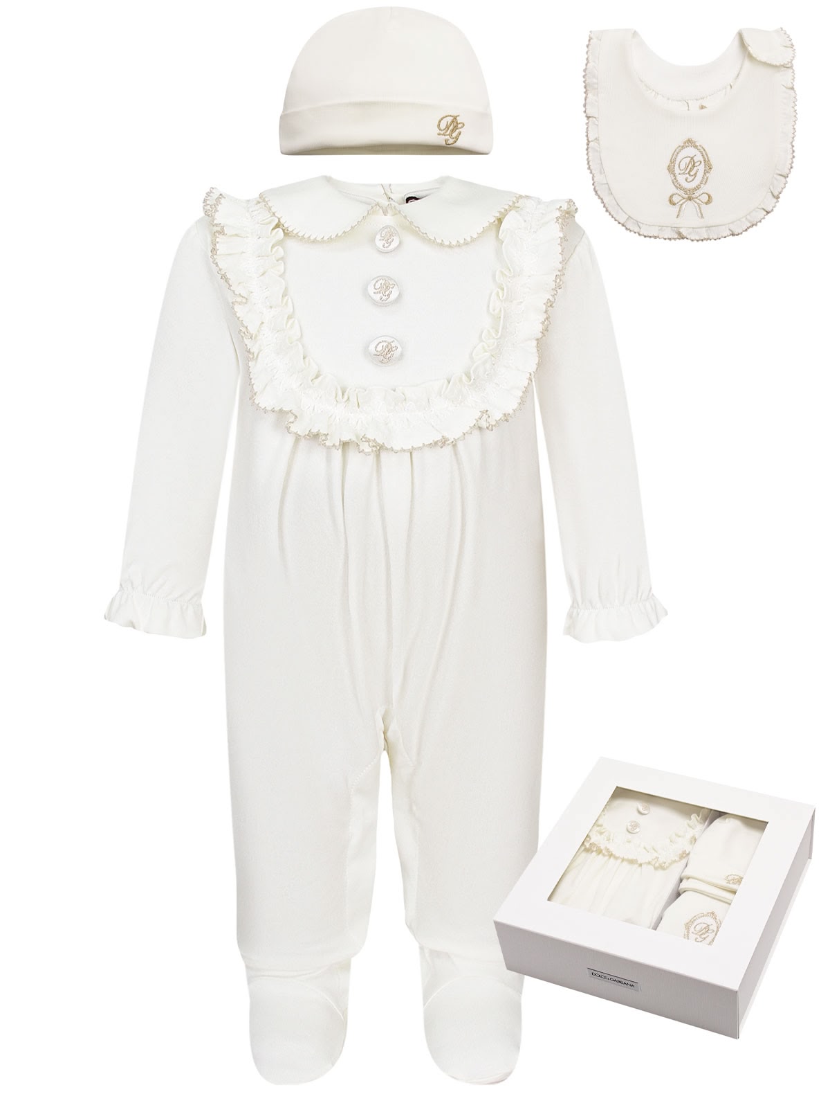 Кремовый комплект из 3-х изделий