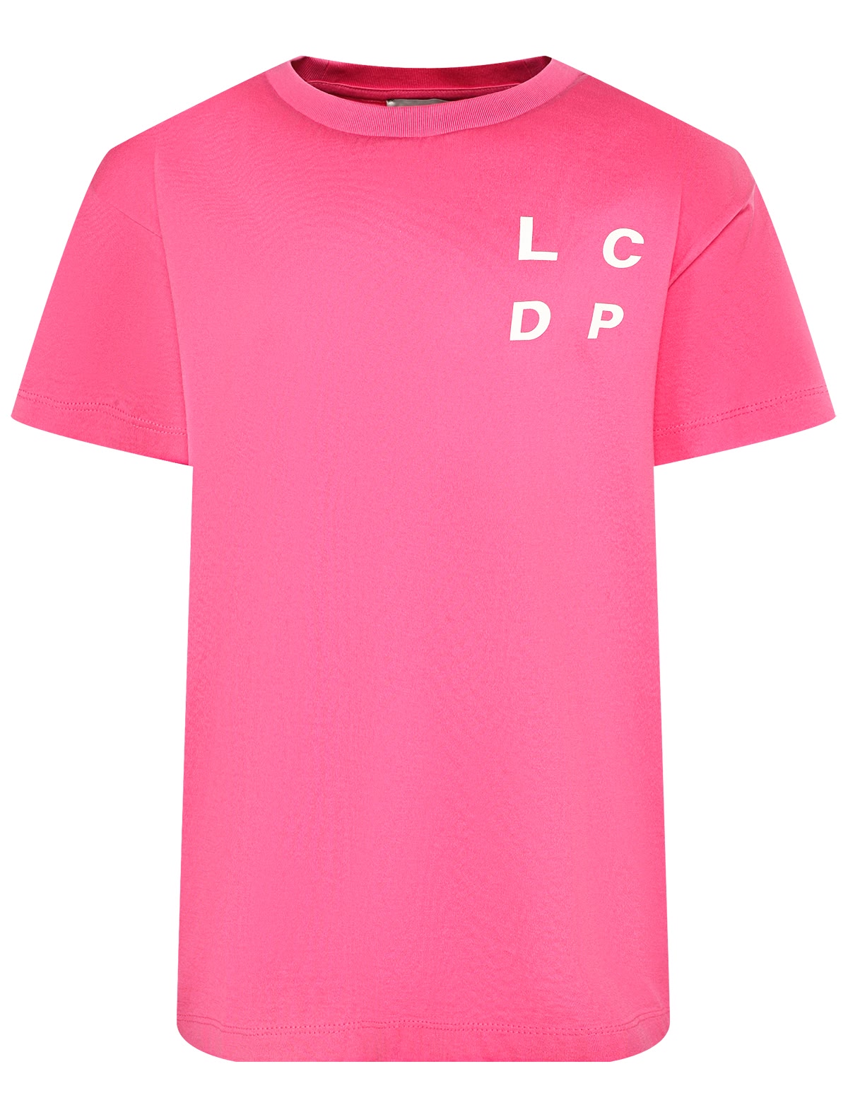 Розовая футболка свободного кроя