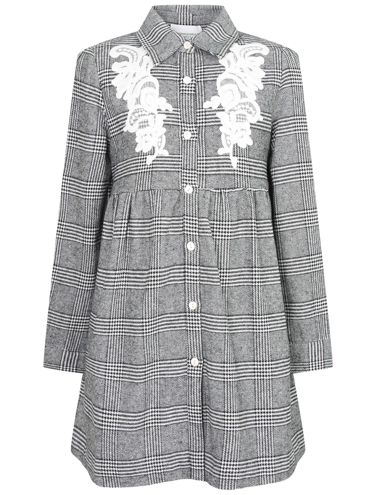 Платье с кружевным декором