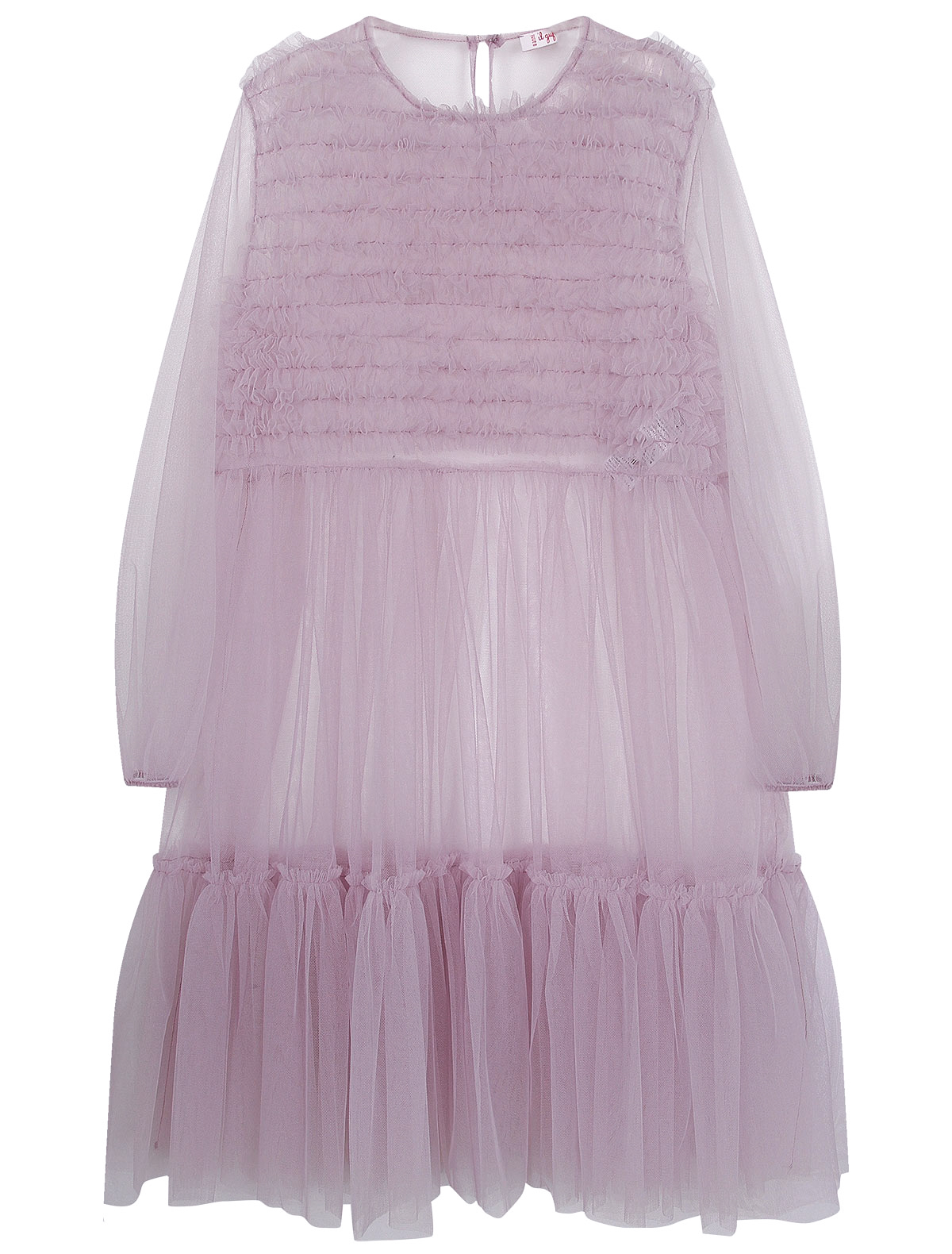 Платье Il Gufo 2234180, цвет фиолетовый, размер 5 1054509087900 - фото 6