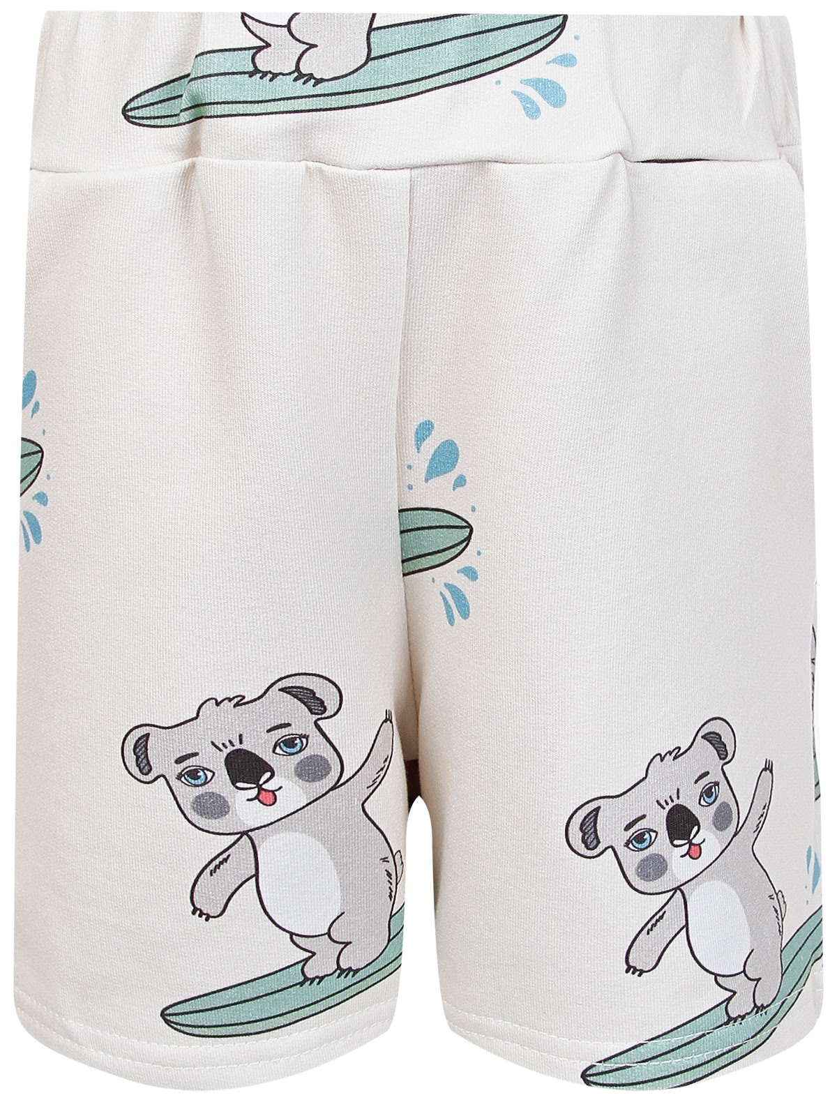 Бежевые шорты с принтом коалы