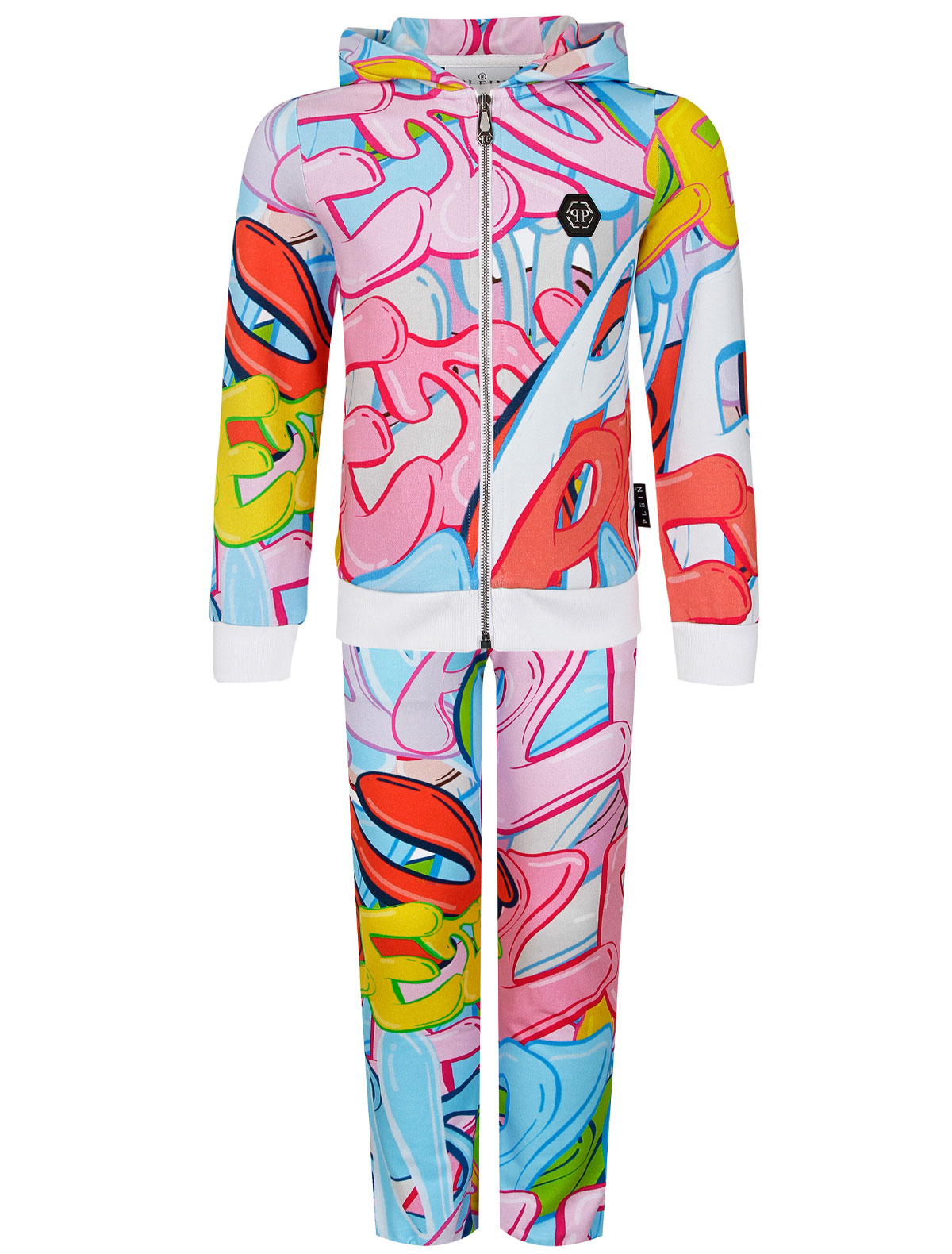 Костюм спортивный с принтом в стиле граффити