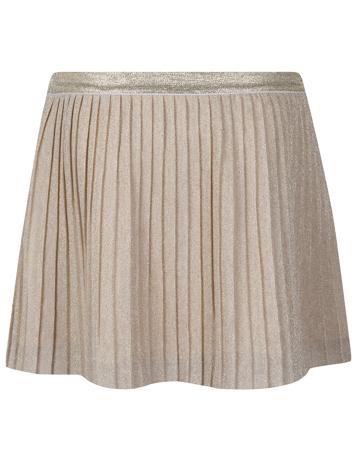Золотистая юбка-плиссе