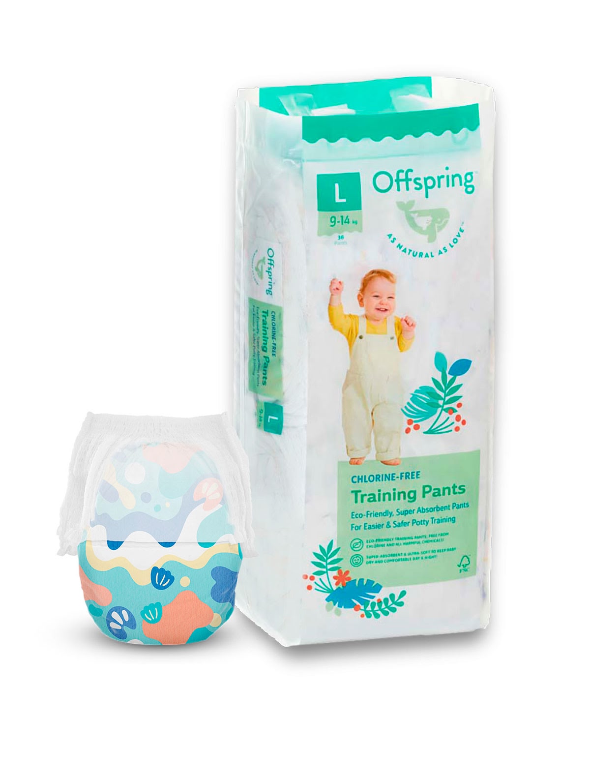 Трусики-подгузники, L 9-14 кг 36 шт.