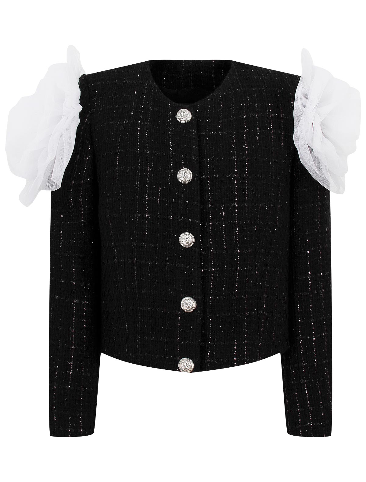 Жакет с декором на рукавах