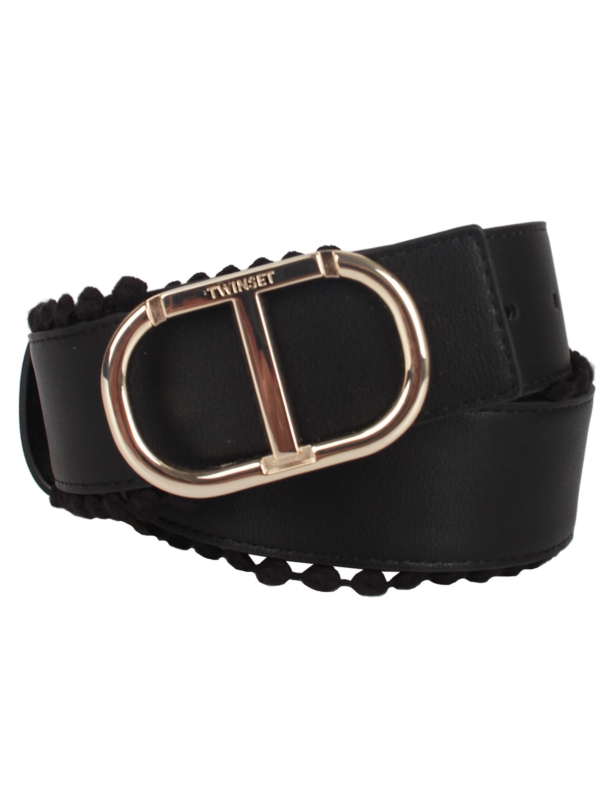 Ремень с пряжкой-логотипом