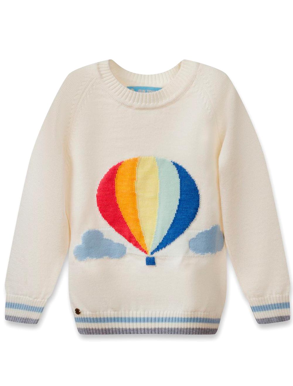 Джемпер с вышивкой белый