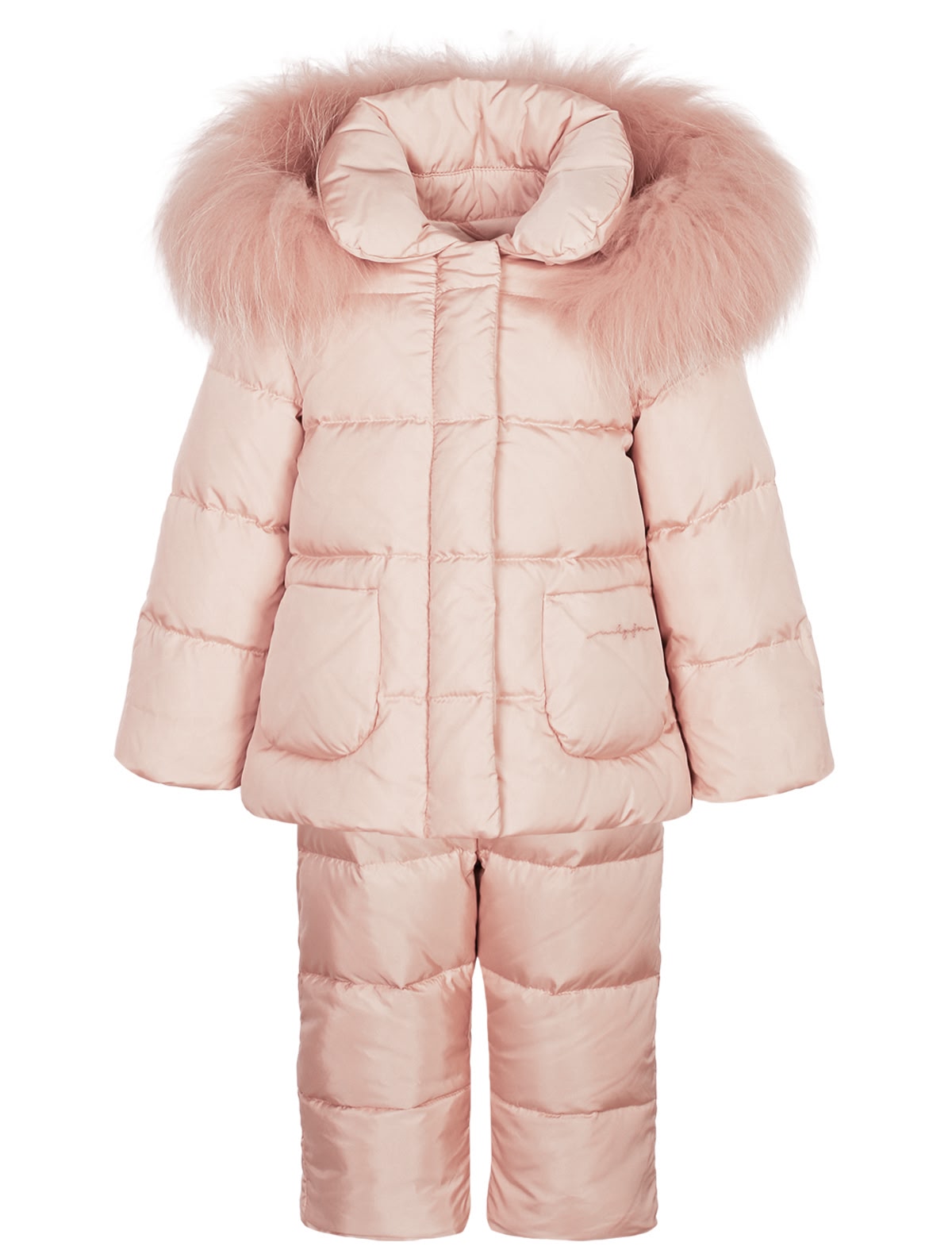 Пудровый утепленный комплект