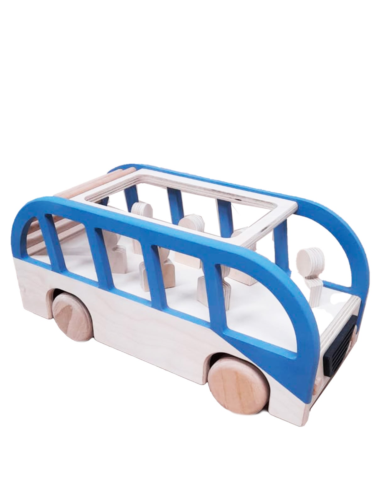 Игрушечный деревянный автобус