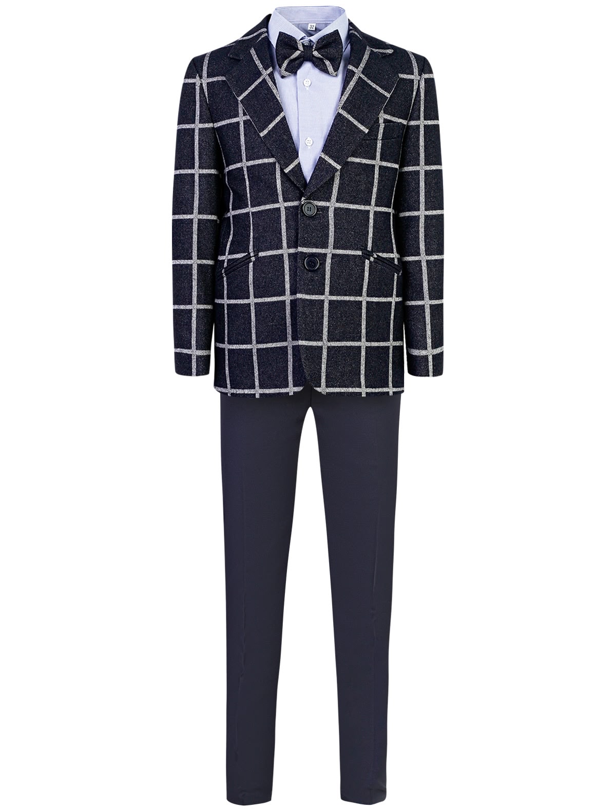 Костюм в клетку из 4 изделий