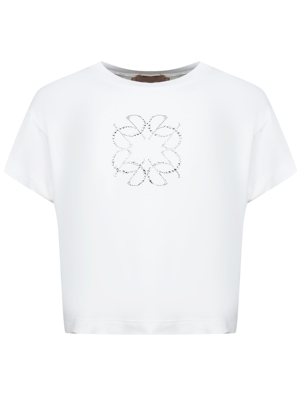 Футболка с блестящей вышивкой