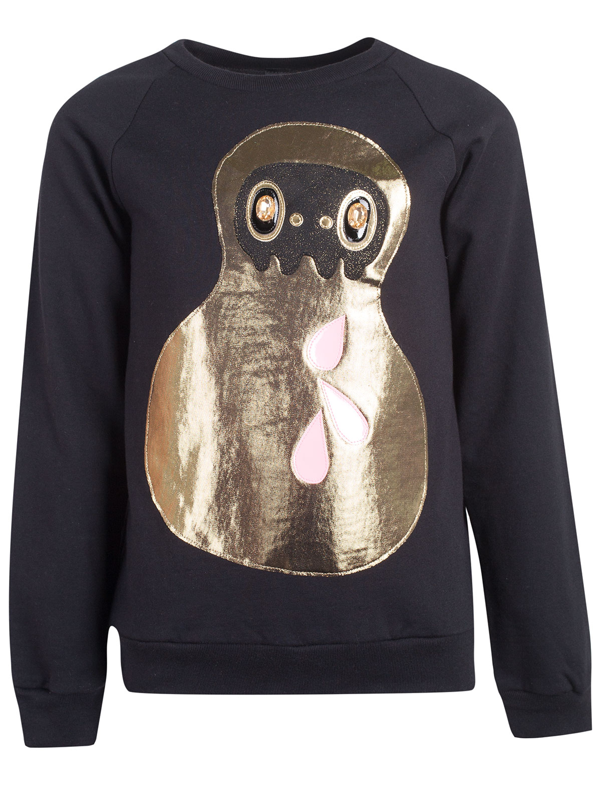 Свитшот с золотым принтом