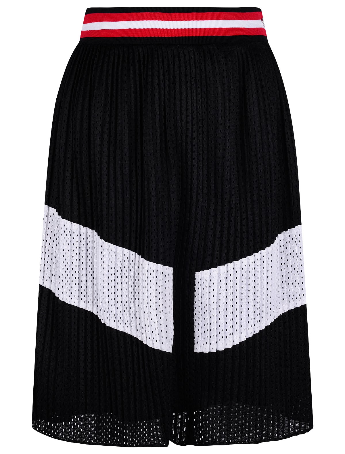 Юбка с контрастным поясом