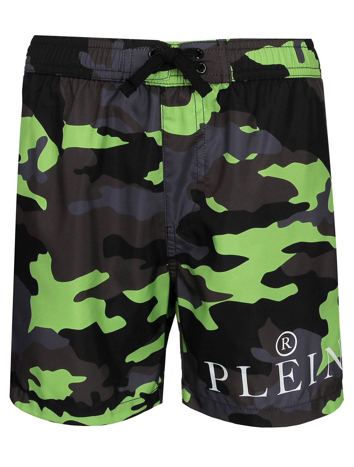 Шорты пляжные с камуфляжным принтом