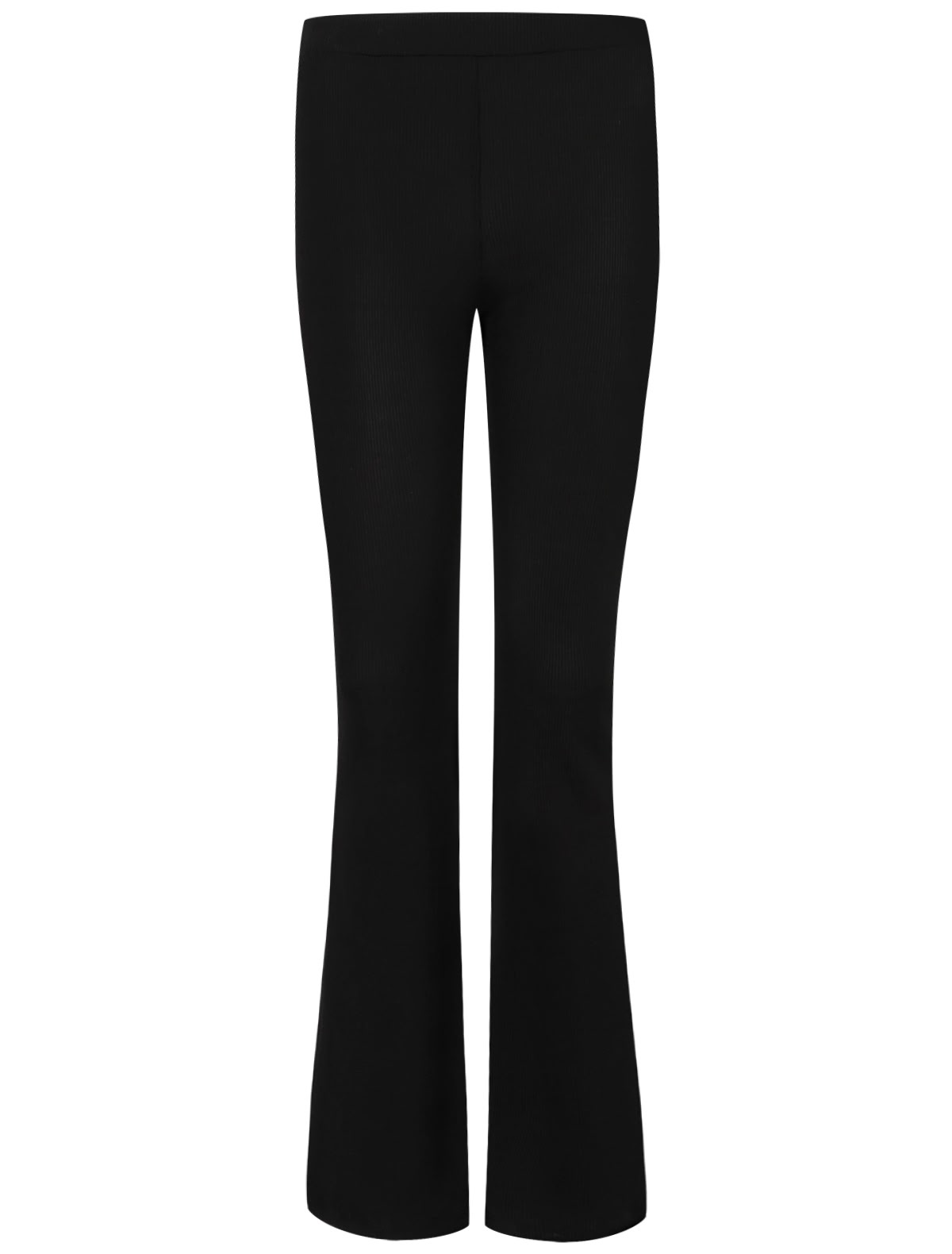 Черные брюки-клеш