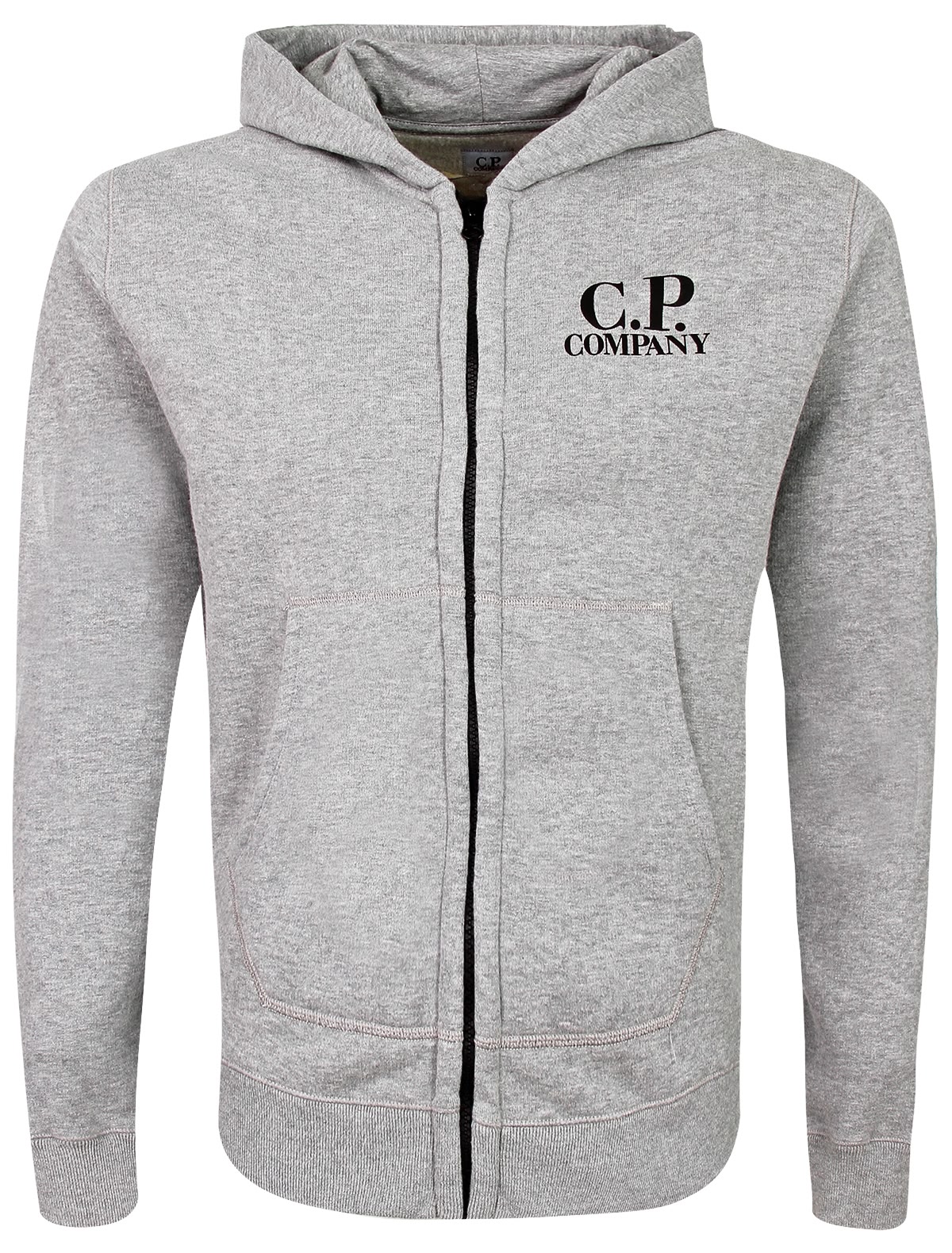 Серая толстовка с принтом логотипа