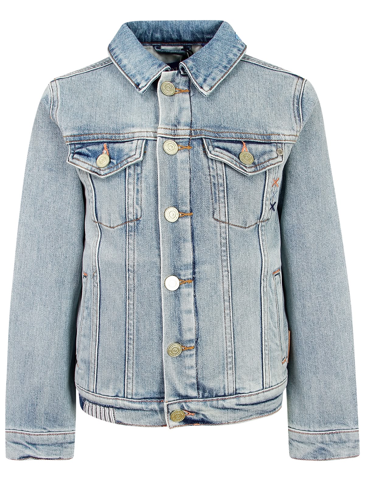 Джинсовая куртка с эффектом высветления