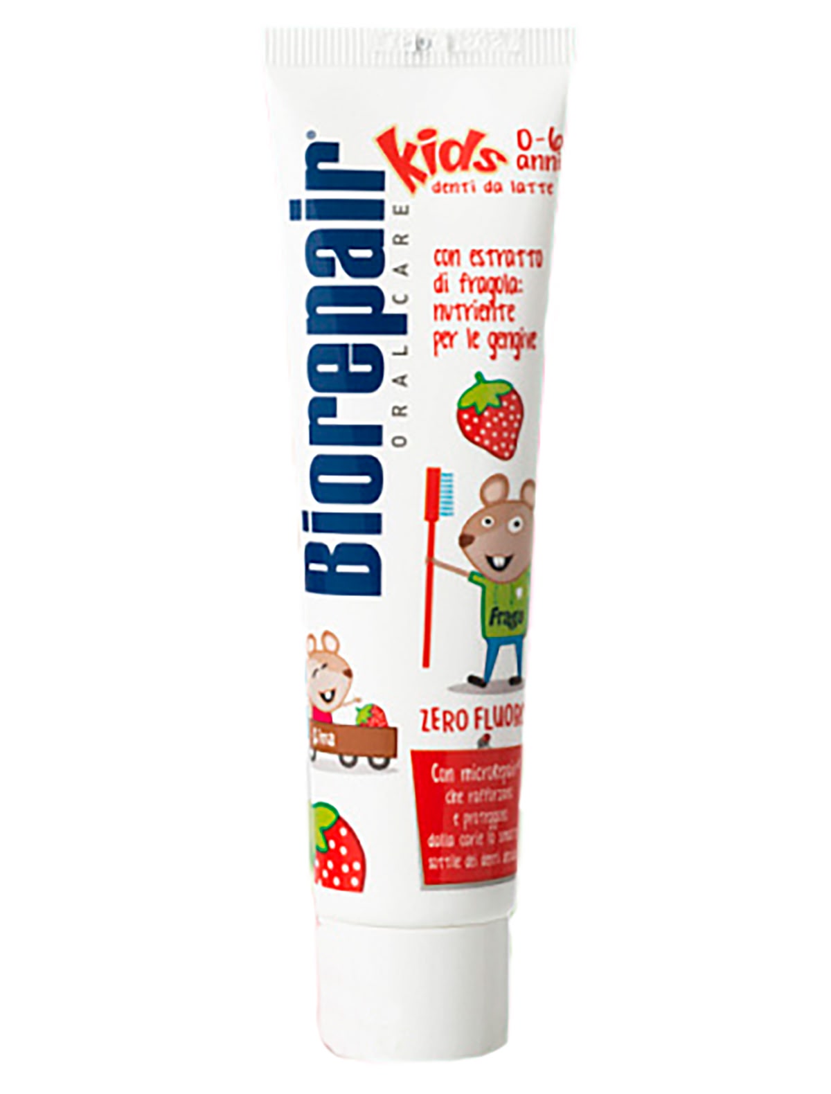 Детская зубная паста 50 мл с земляникой