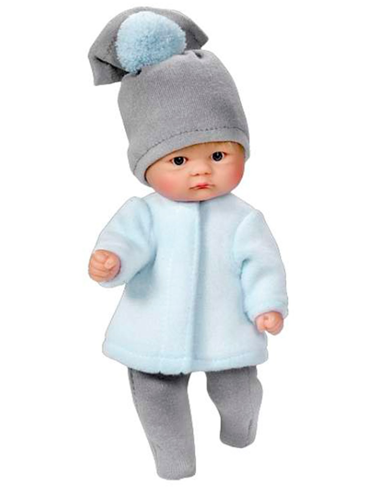 Кукла пупсик в осенней одежде 20 см.