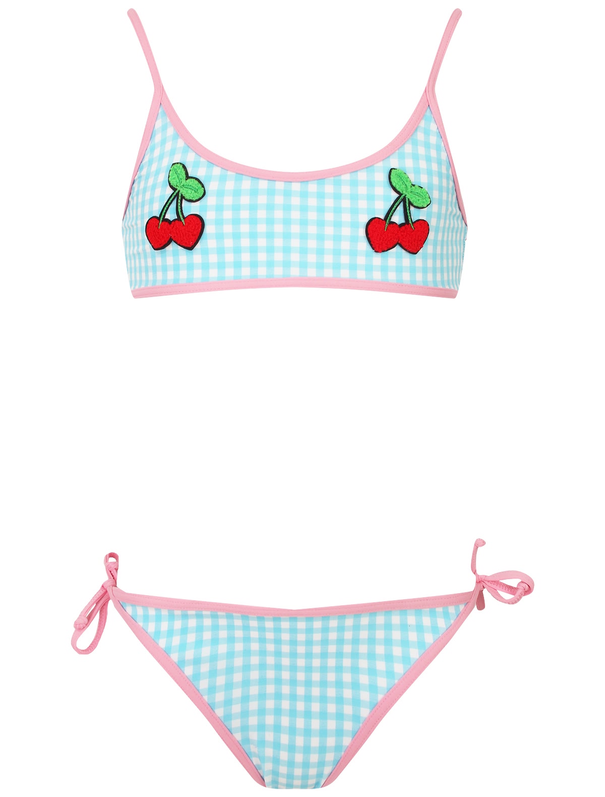 Раздельный купальник с вишнями