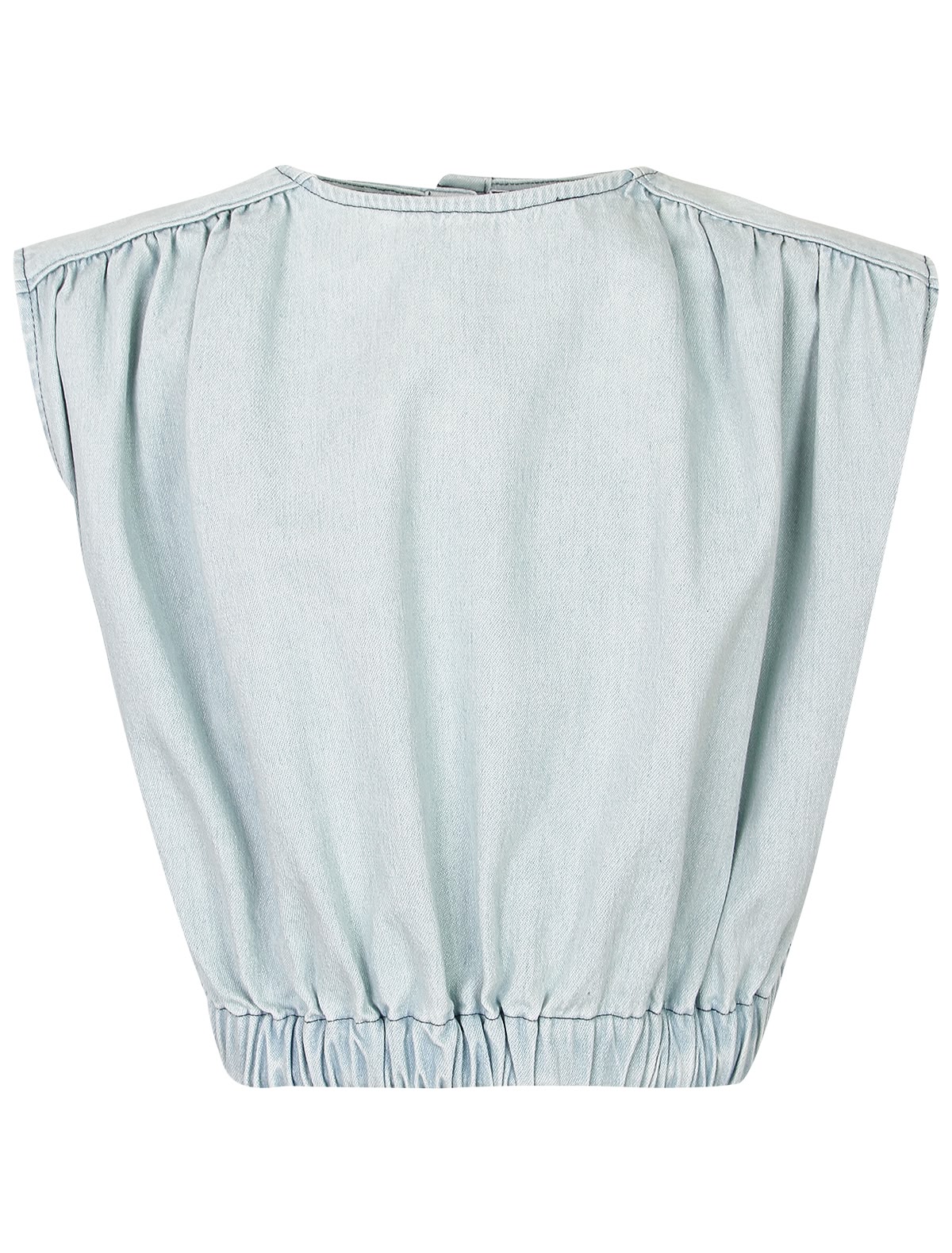 Блуза оттенка голубой деним