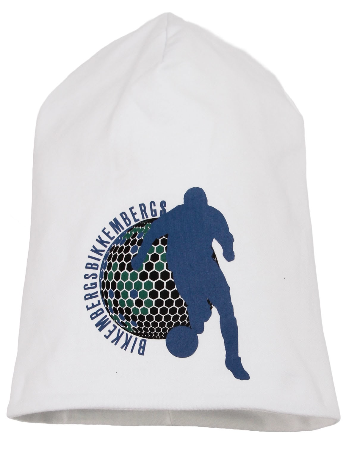 Белая шапка с логотипом