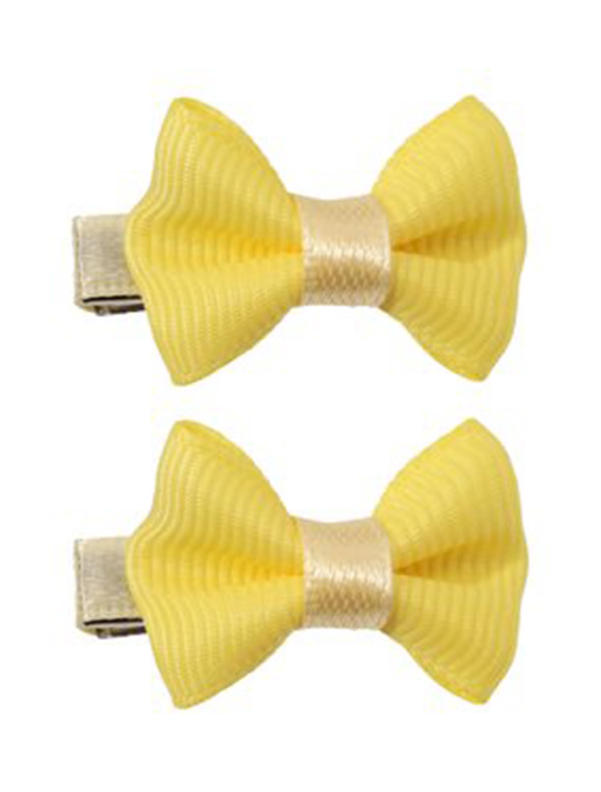 Заколки с жёлтыми бантиками
