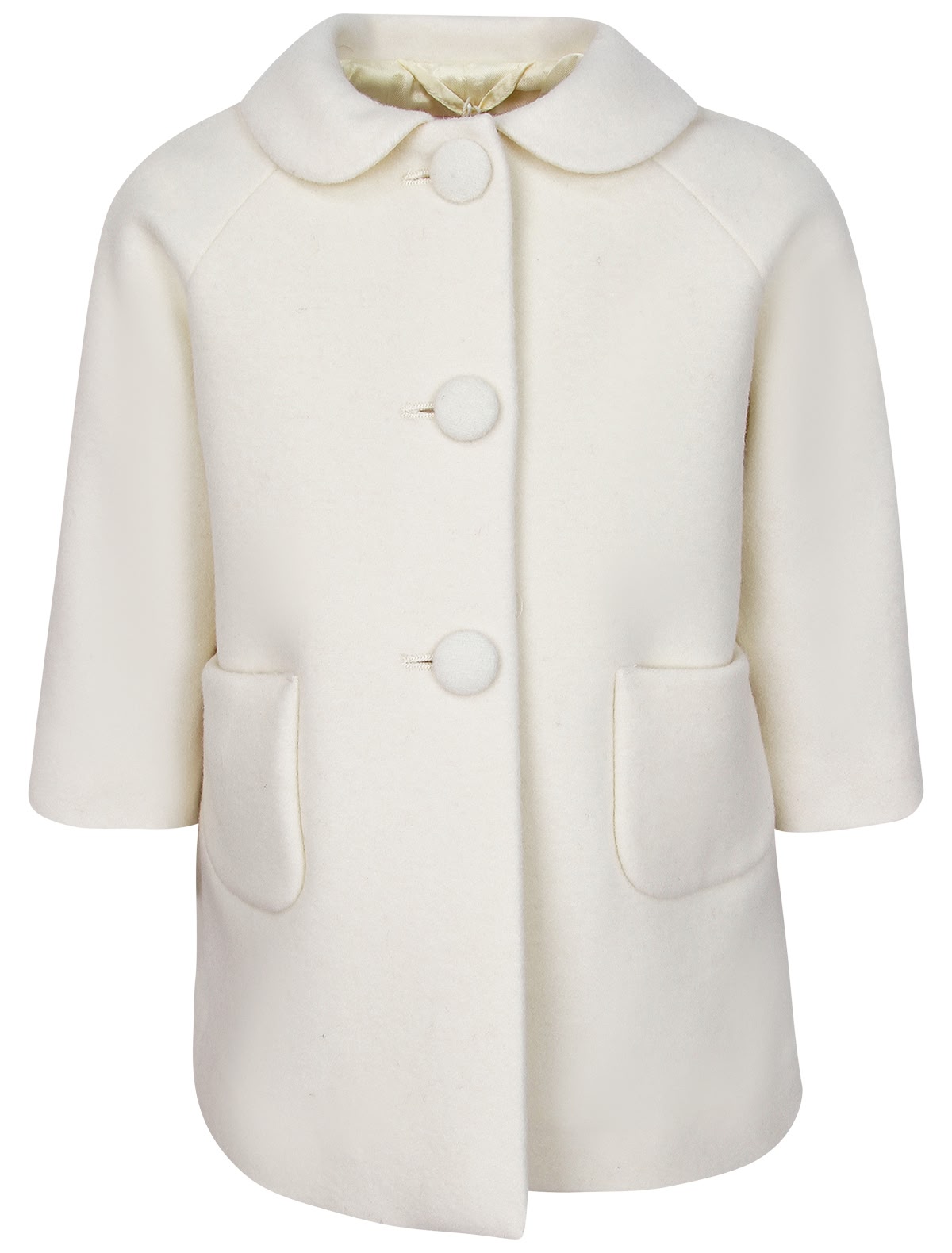 Кремовое пальто из шерсти и кашемира