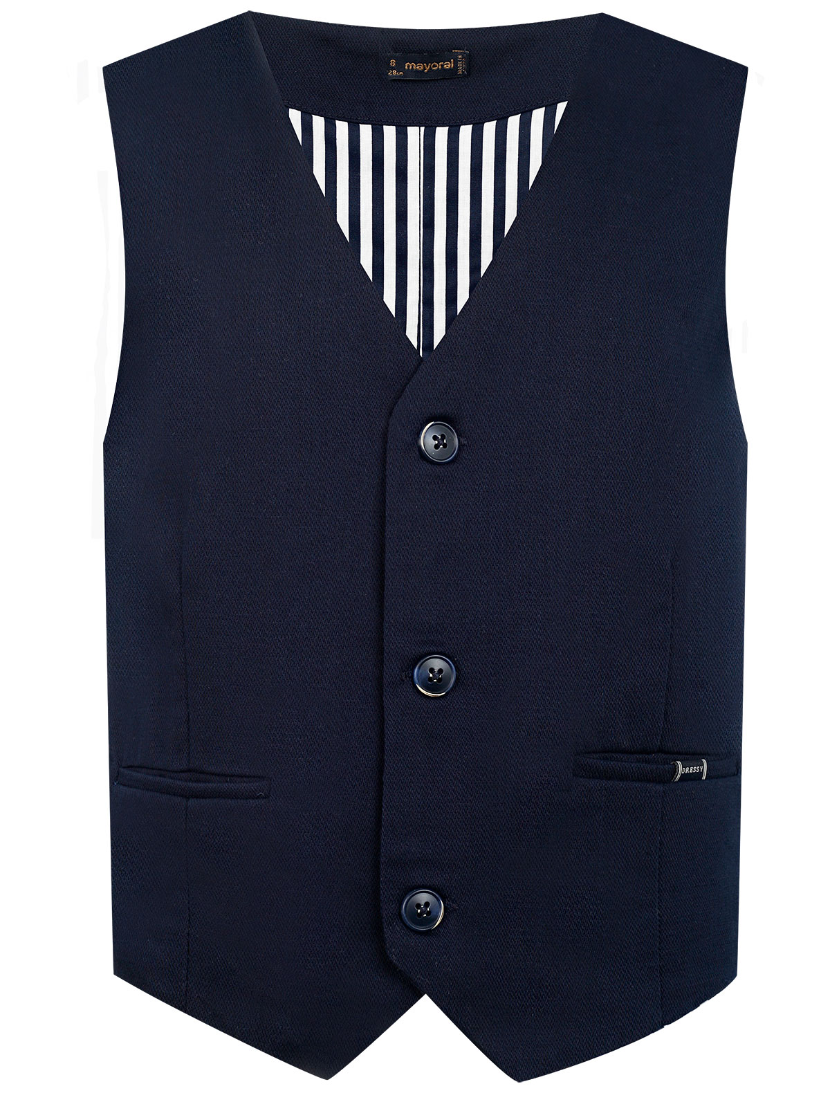 синий костюмный Жилет