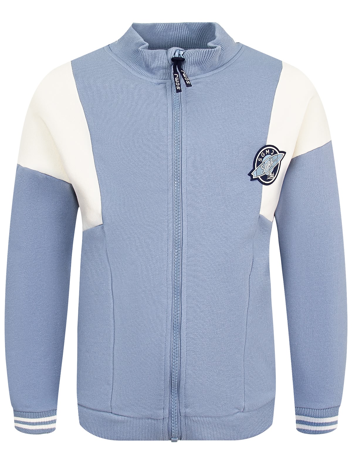 Голубая толстовка-бомбер