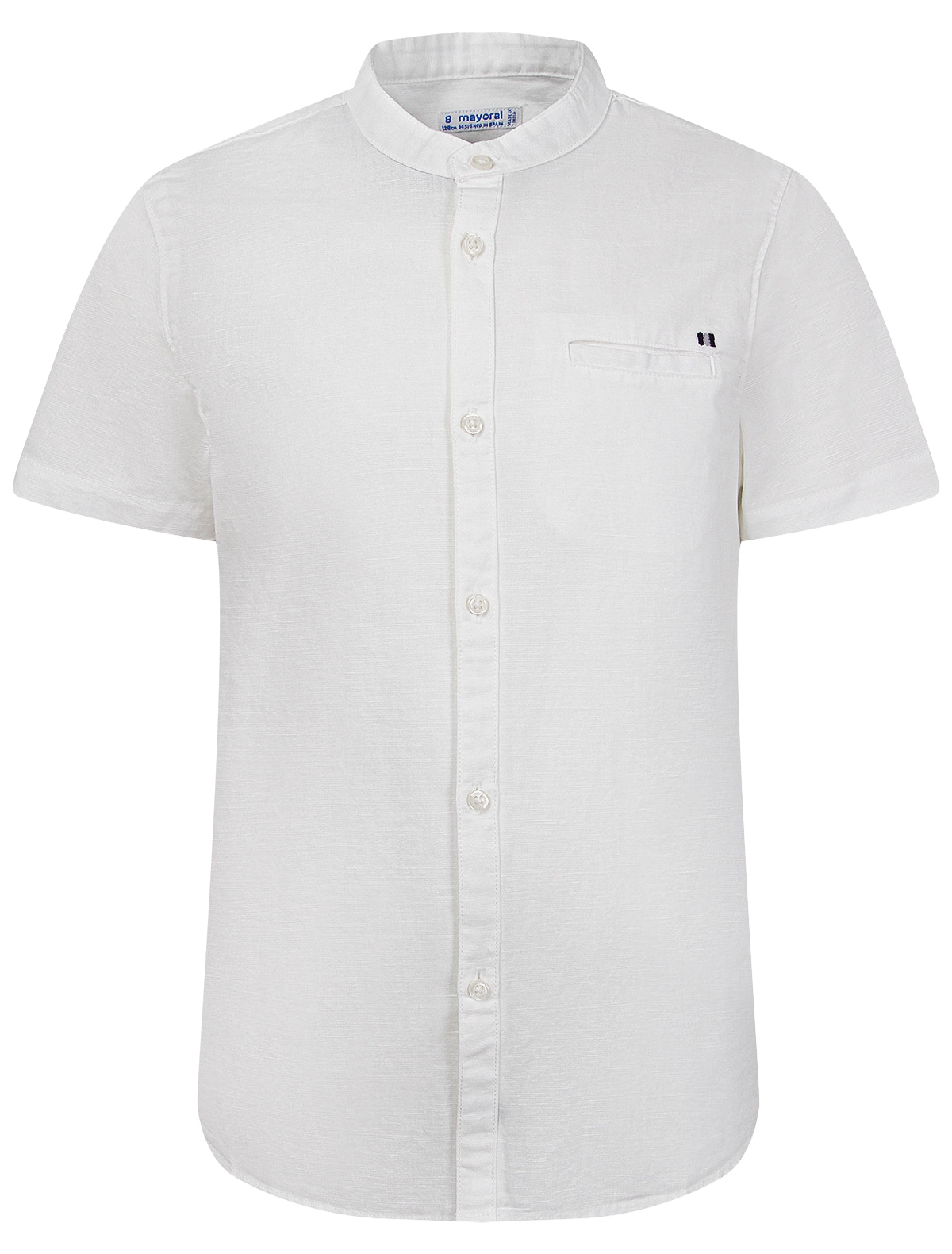 Рубашка Mayoral 2155117, цвет белый, размер 5 1011219070912 - фото 1
