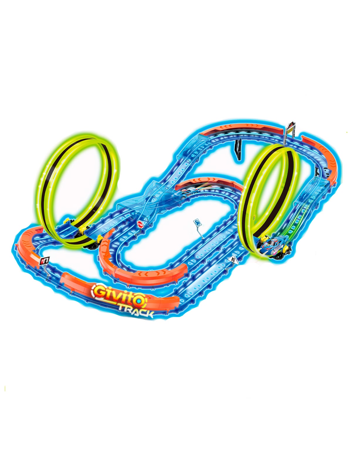 Гоночный автотрек с машинкой