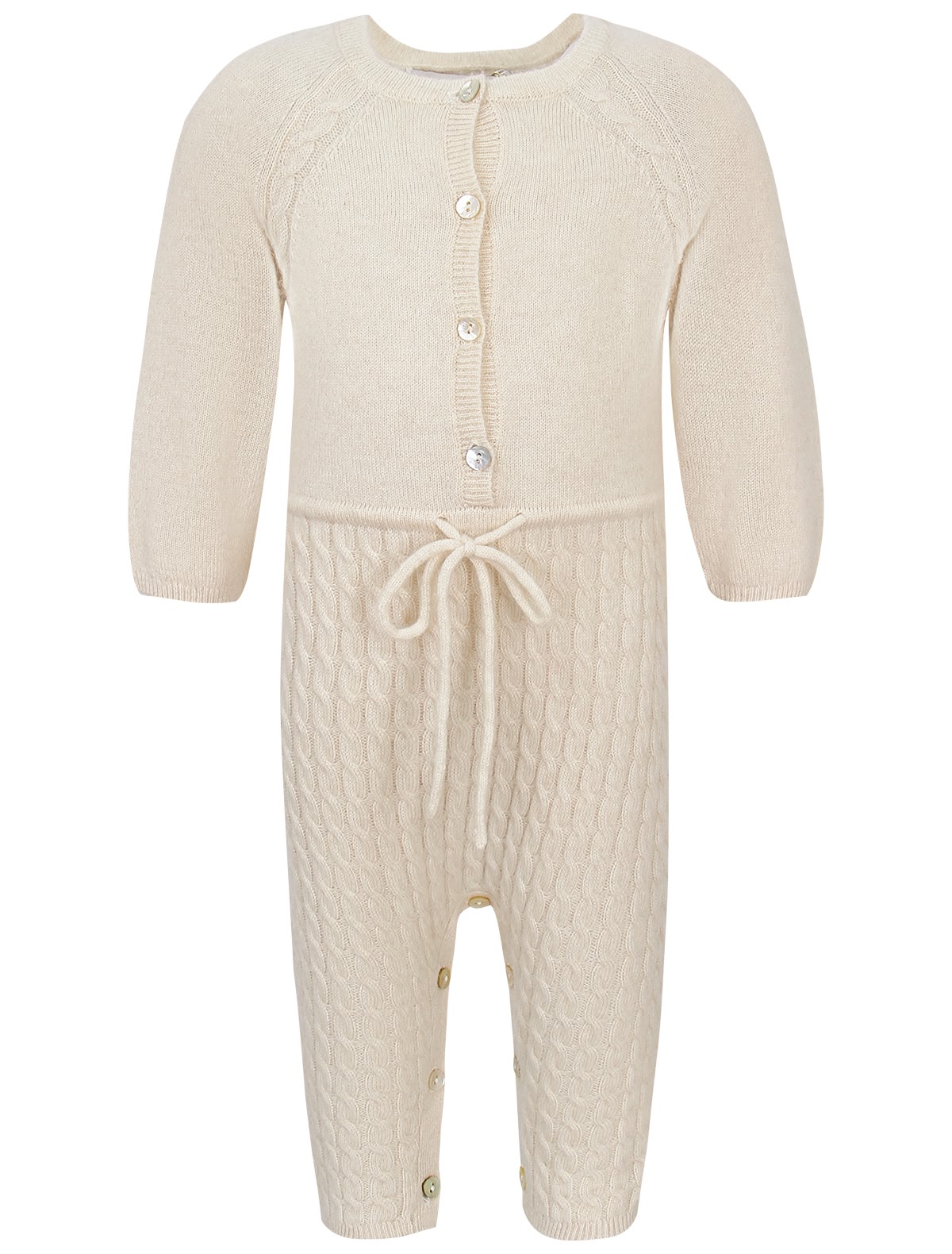 Кашемировый комбинезон с завязками