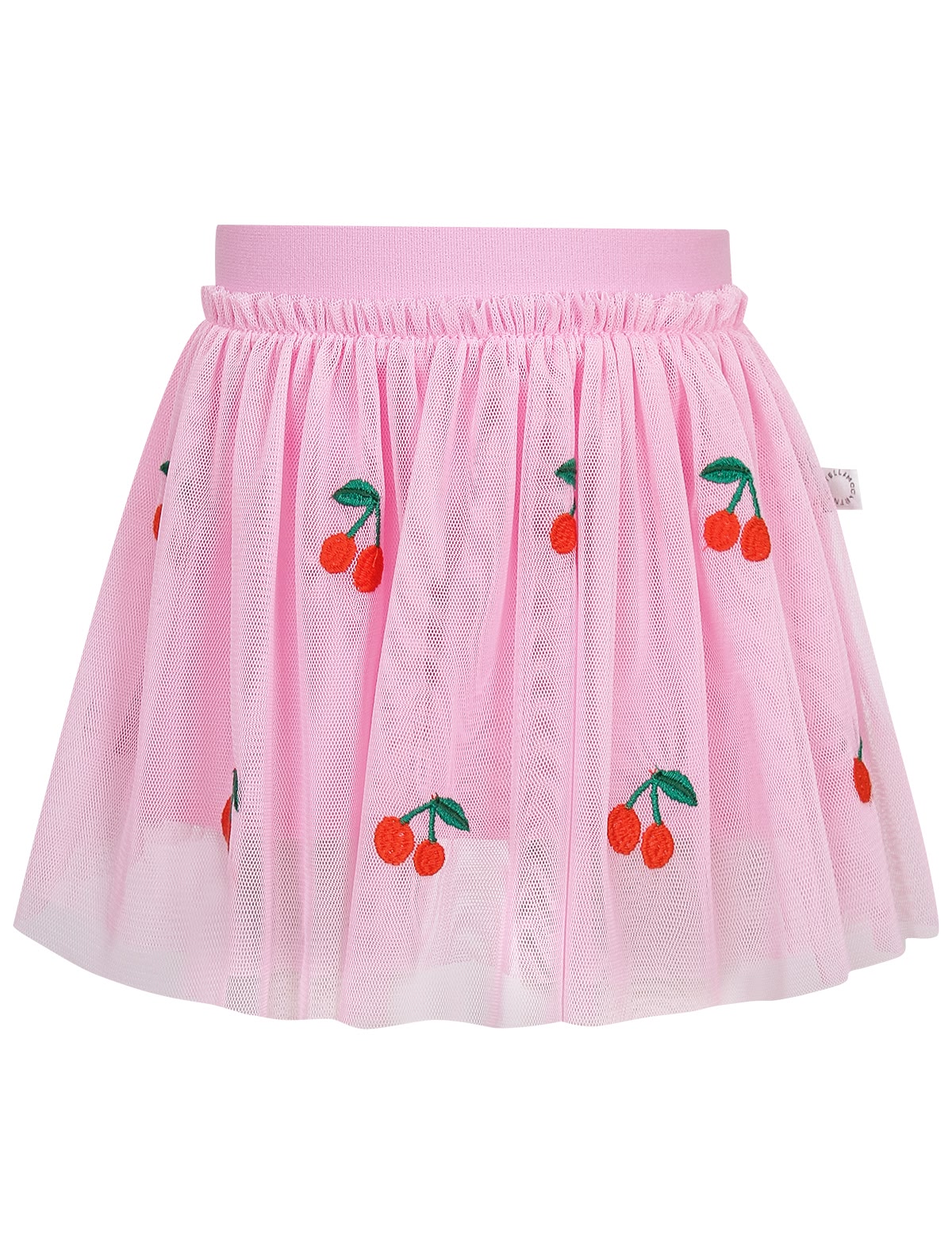 Юбка с вышивкой вишенки