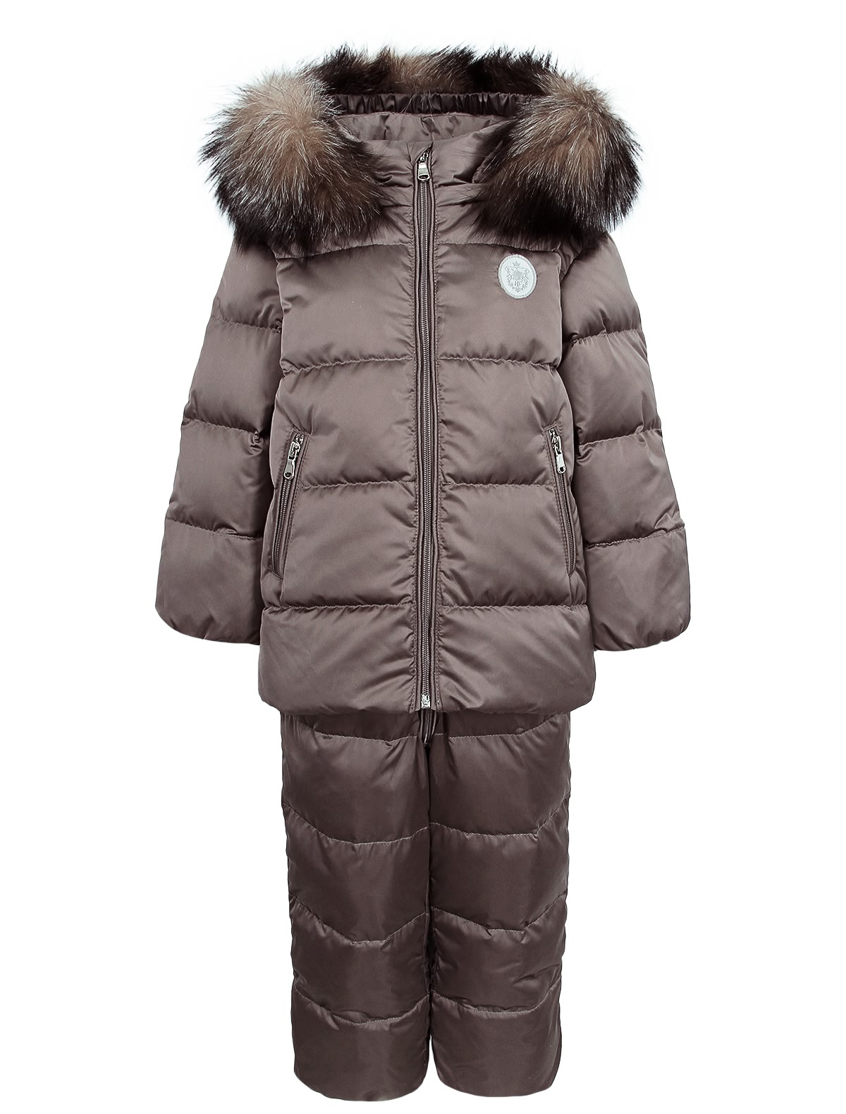 Утепленный комплект шоколадного цвета