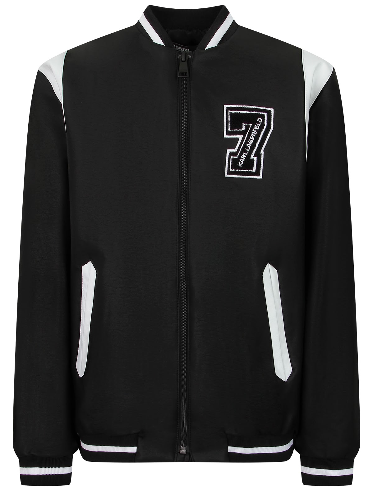 Чёрно-белая куртка-бомбер