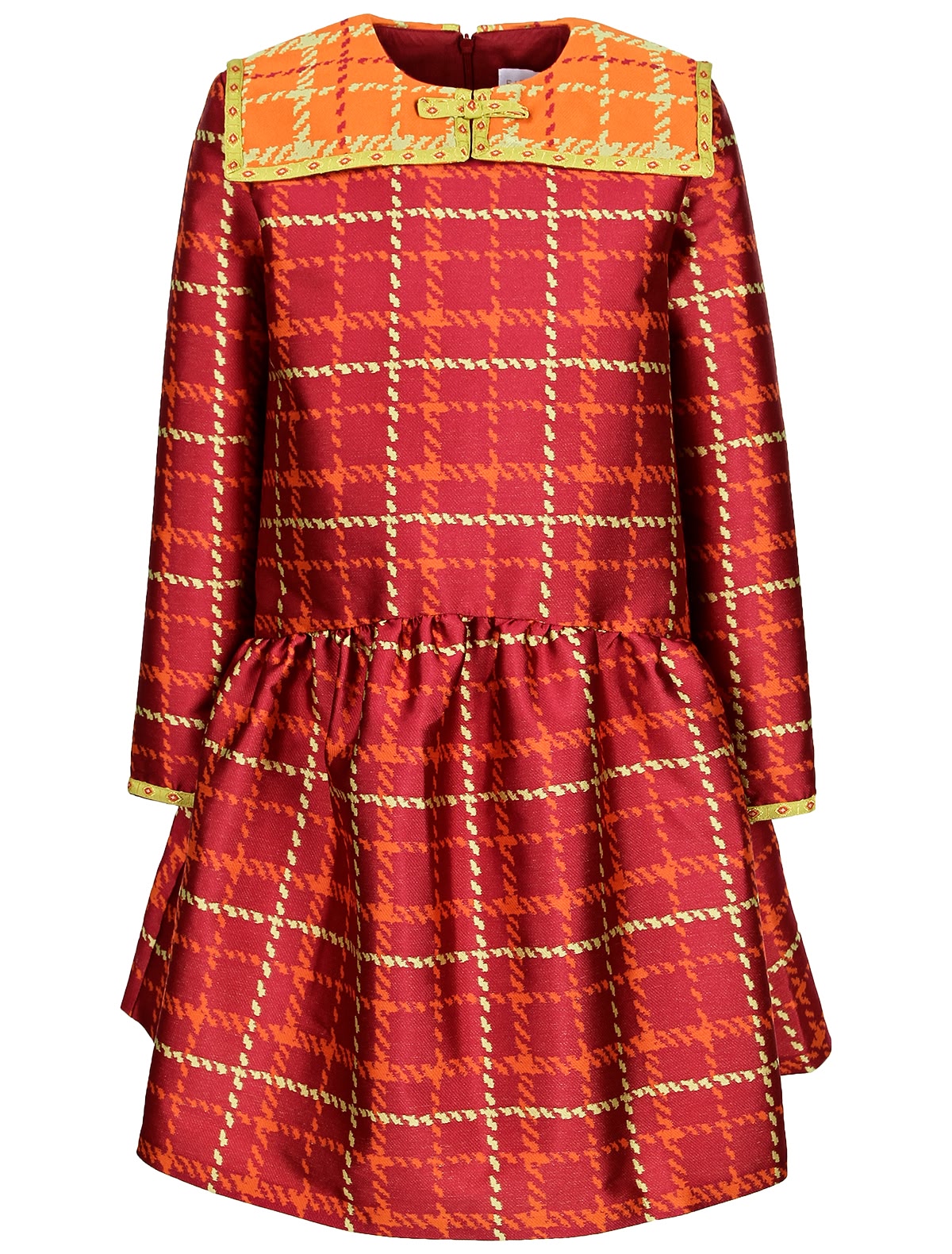 Красное платье в клетку