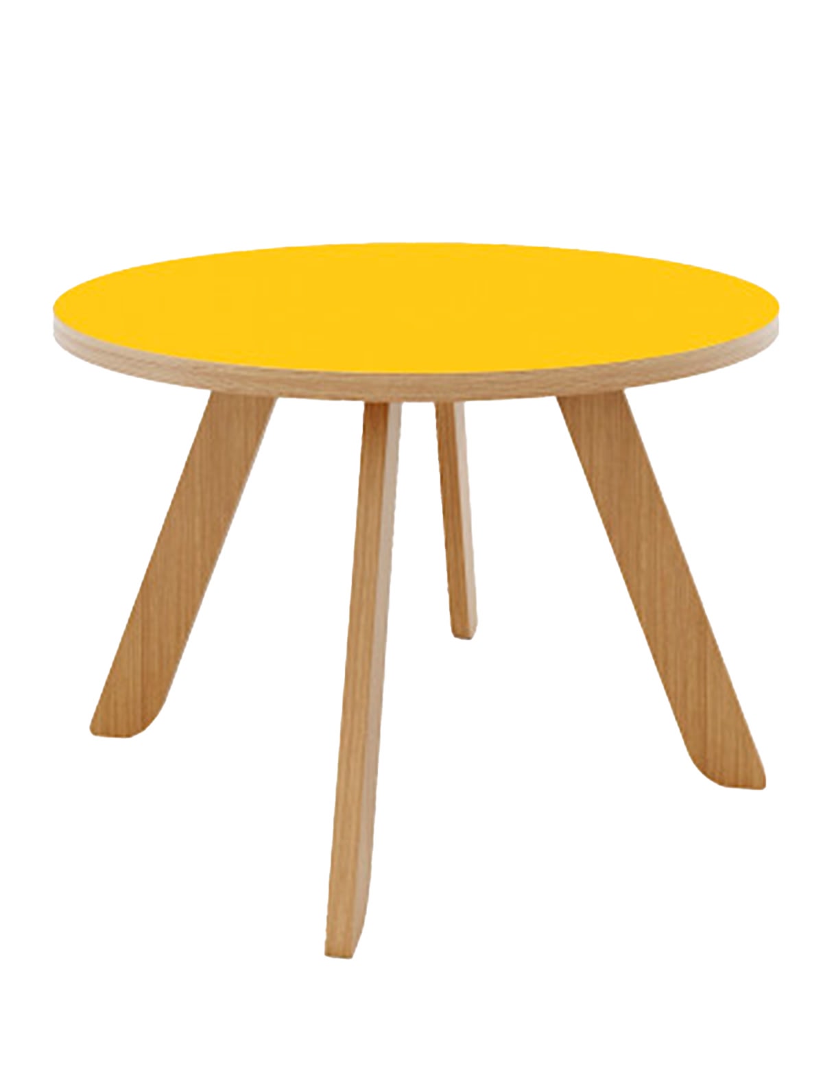 Стол жёлтый Mobius круглый