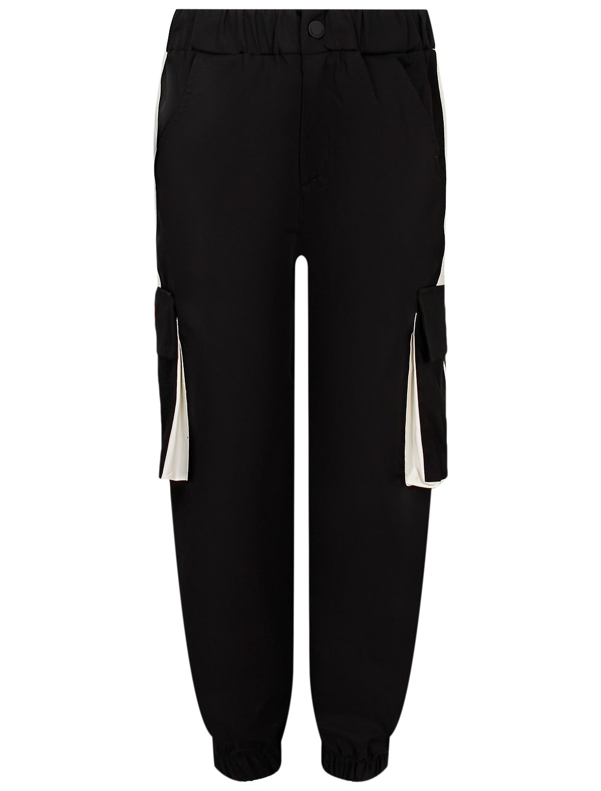 Брюки карго с широкими лампасами