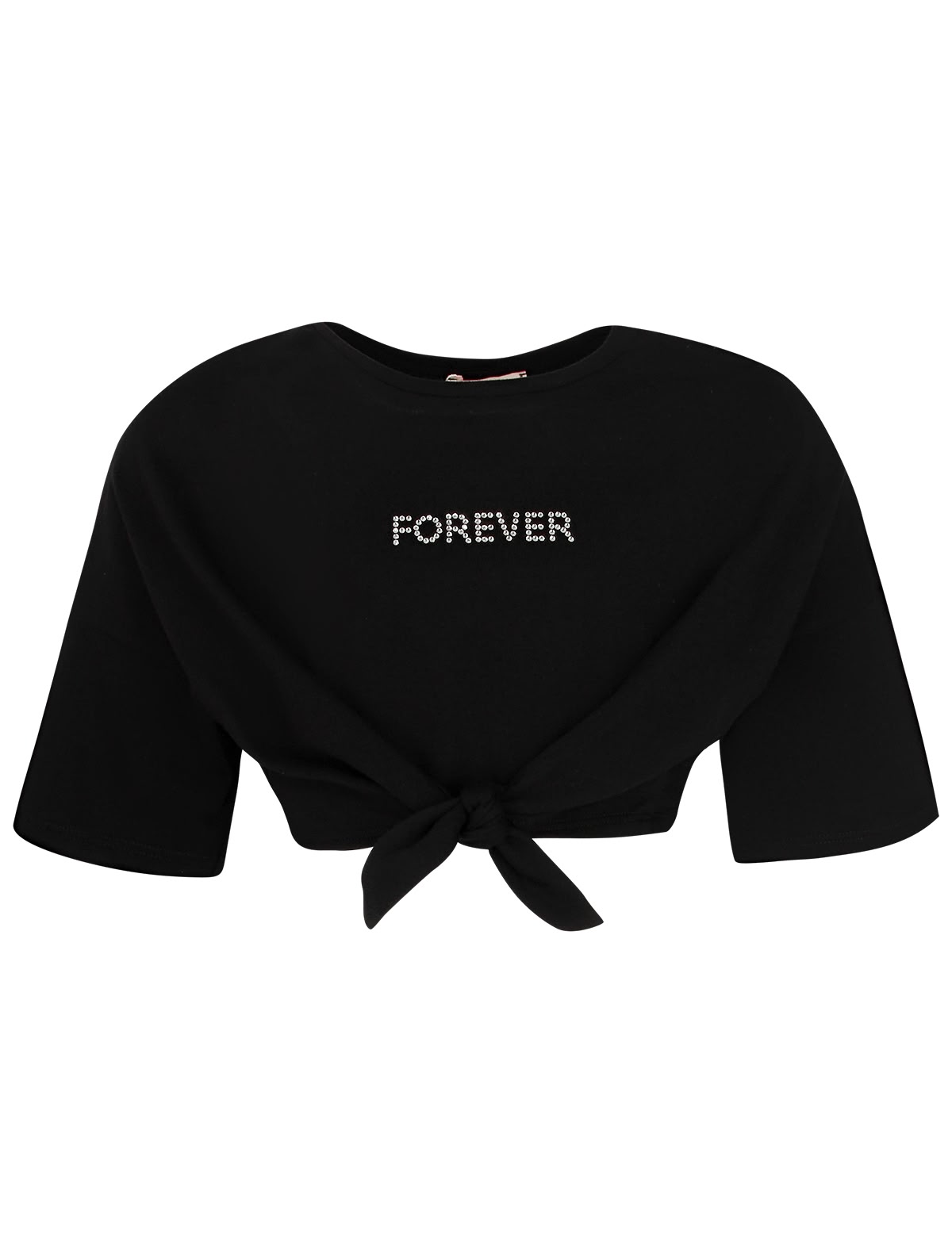 Укороченная футболка с завязками