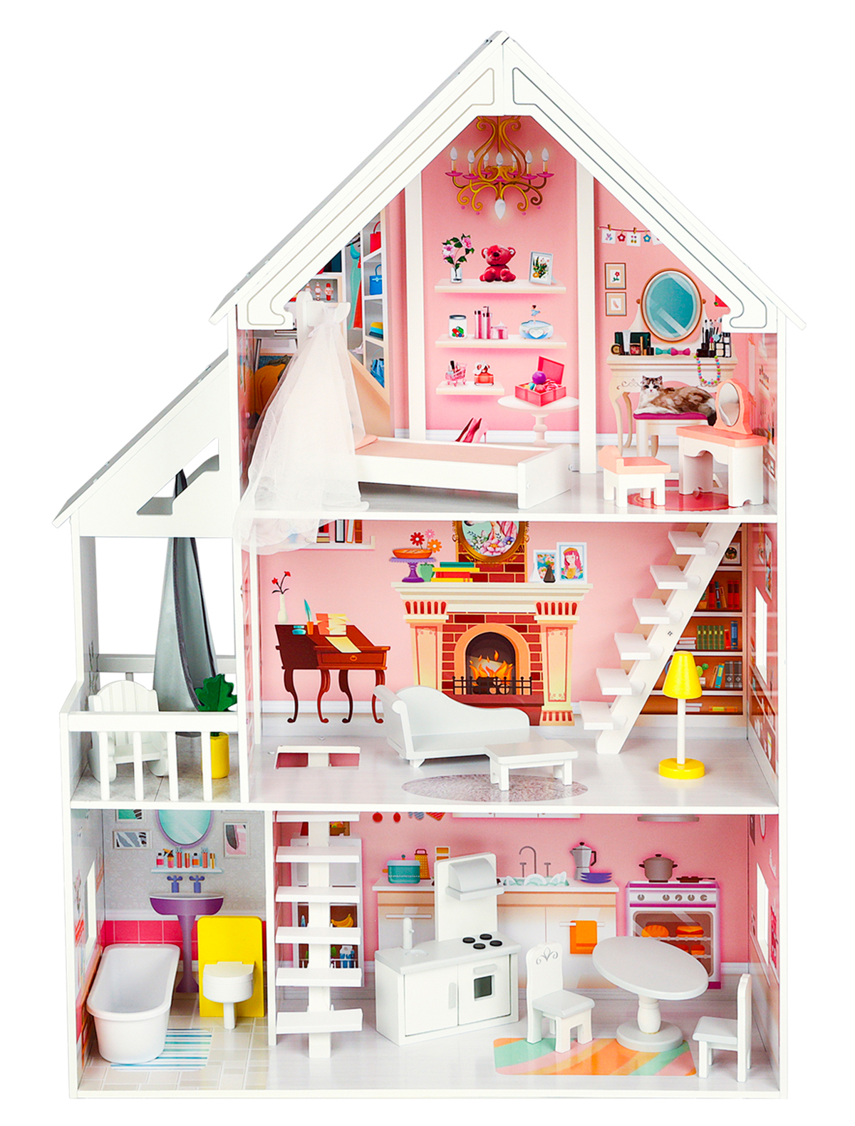 Кукольный дом PAREMO игруша дом кукольный сборный с комплектом мебели