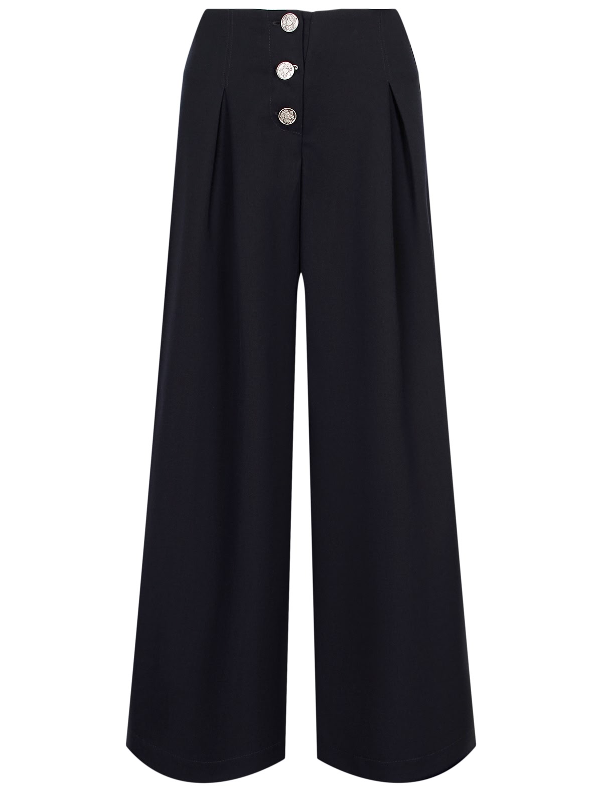 Брюки палаццо с пуговицами