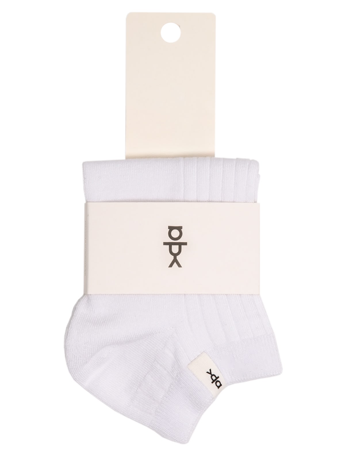 Белые короткие носки из бамбука