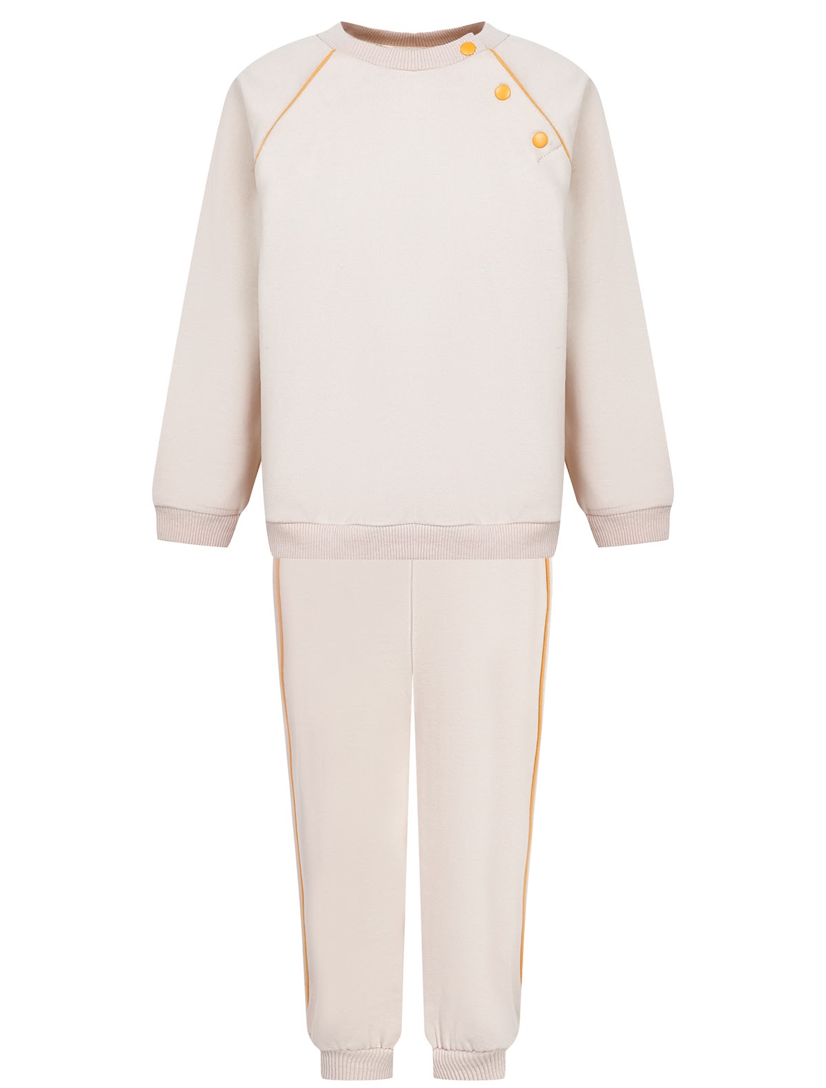 Костюм спортивный с декоративными пуговицами