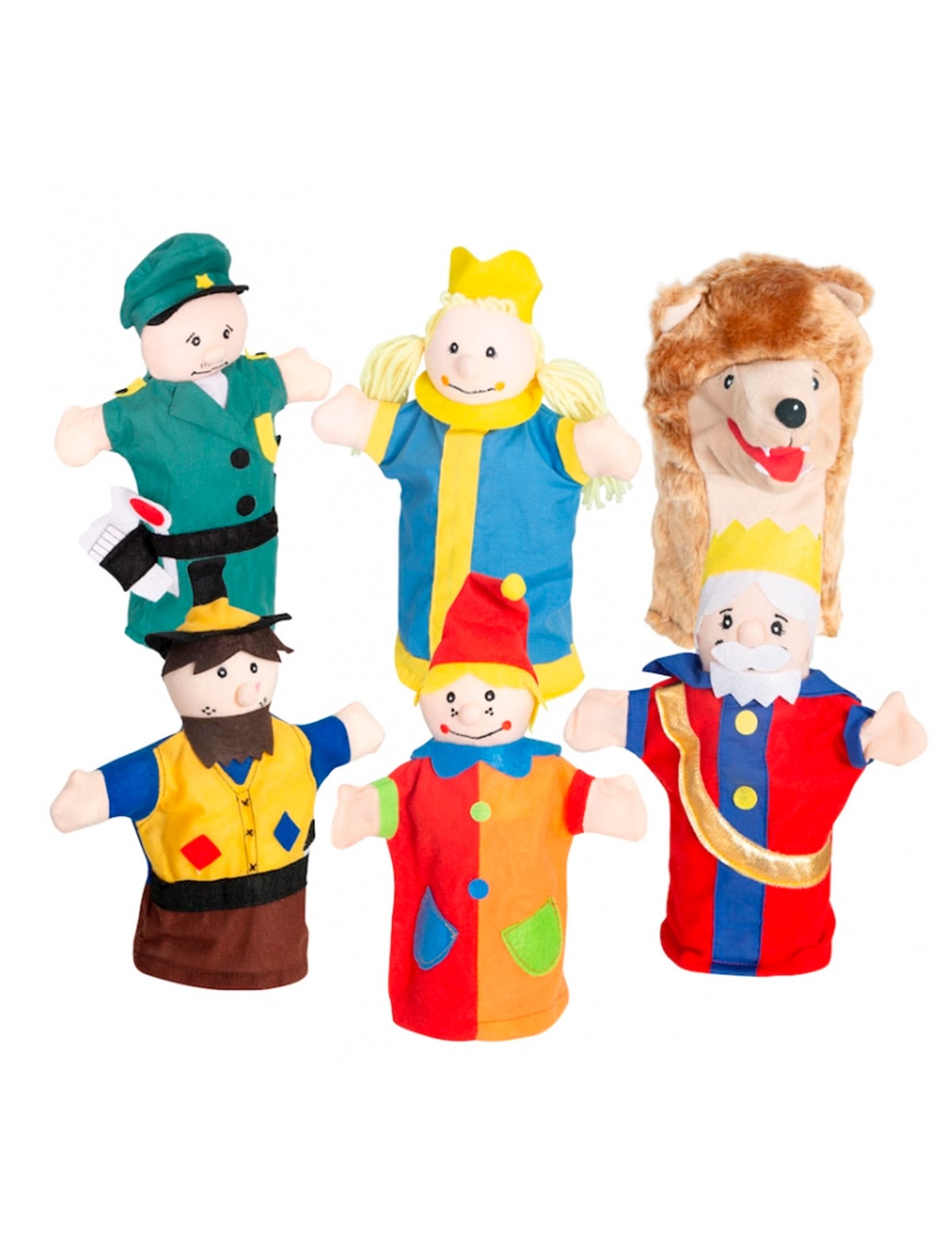 Набор перчаточных кукол для детского игрового театра  (6 шт.)