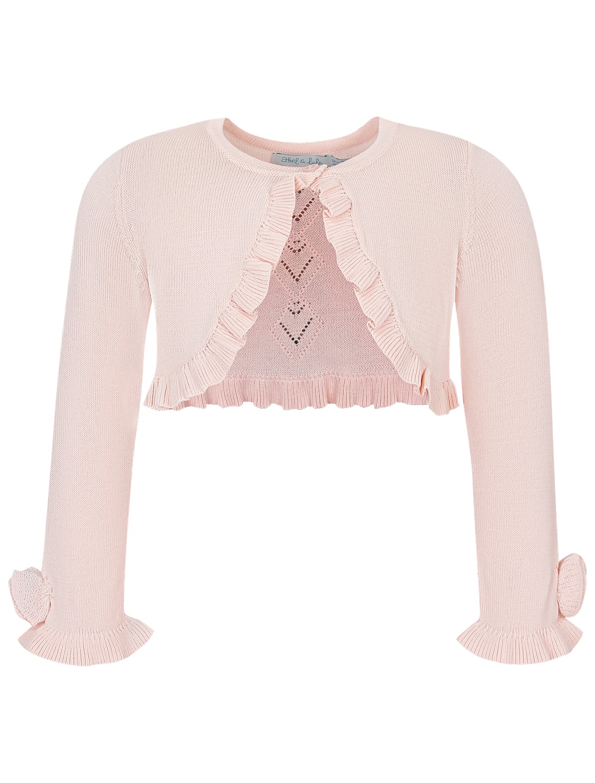 Нежно-розовое болеро