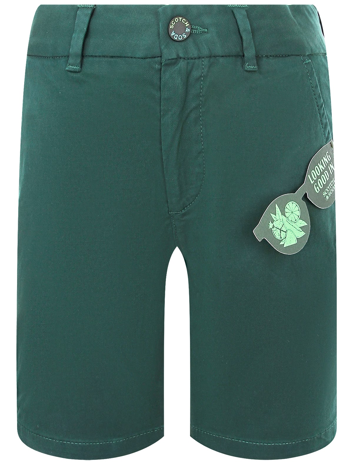 Темно-зеленые шорты